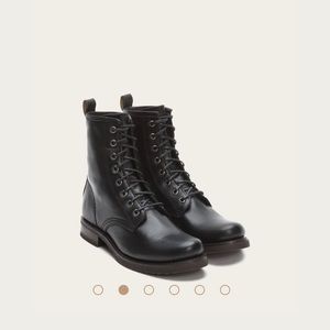 Frye Veronica Lace-Up Combat Boots